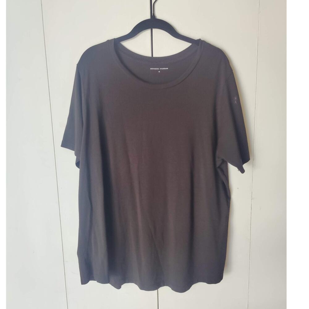 Universal Standard Black Pima Cotton Tee M
